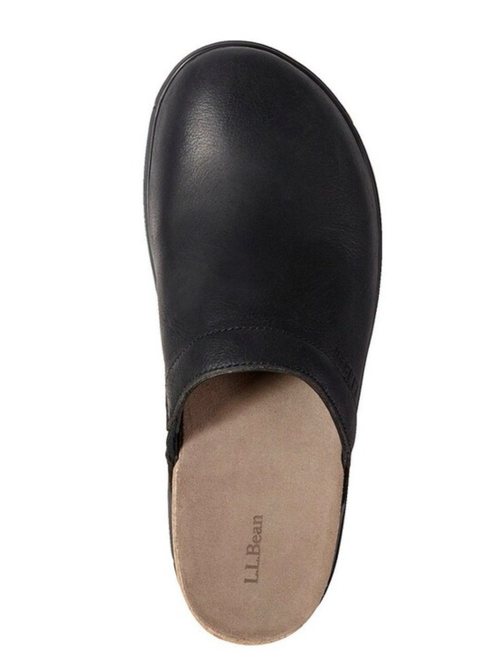 L.L.BEAN Women's Go-Anywhere Leather Clogs Nubuck Black Mules Size 9 Medium - Picture 4 of 10